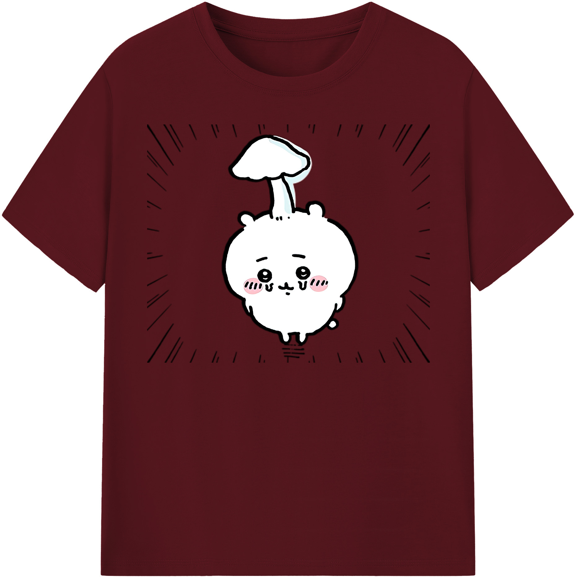 （画像用） ちいかわ ちいかわ Chii-kawa chiikawa 綿100％半袖Tシャツ（フロントプリント）